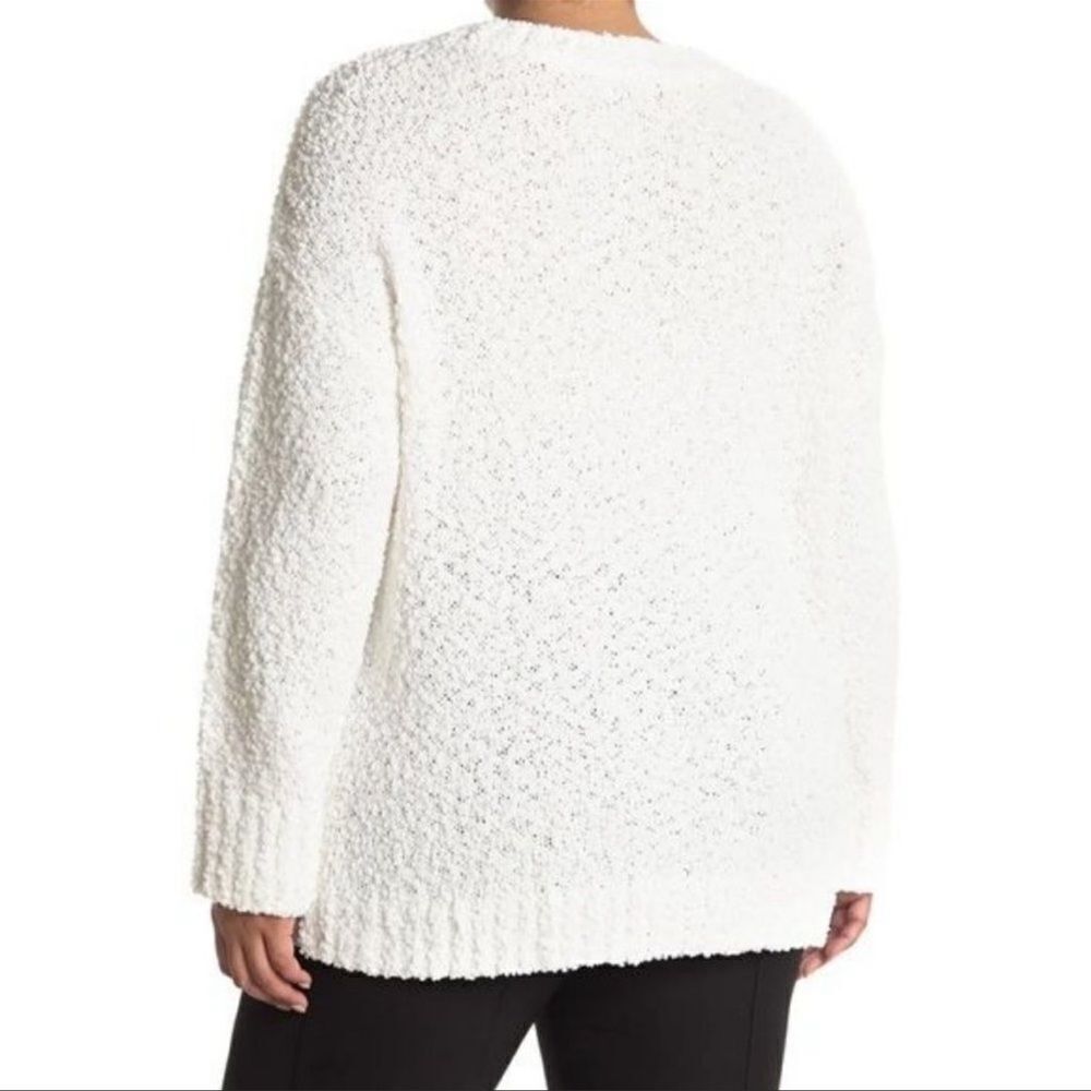 Sanctuary Women’s White Popcorn Crew Neck Sweater Size 1X - Picture 2 of 6